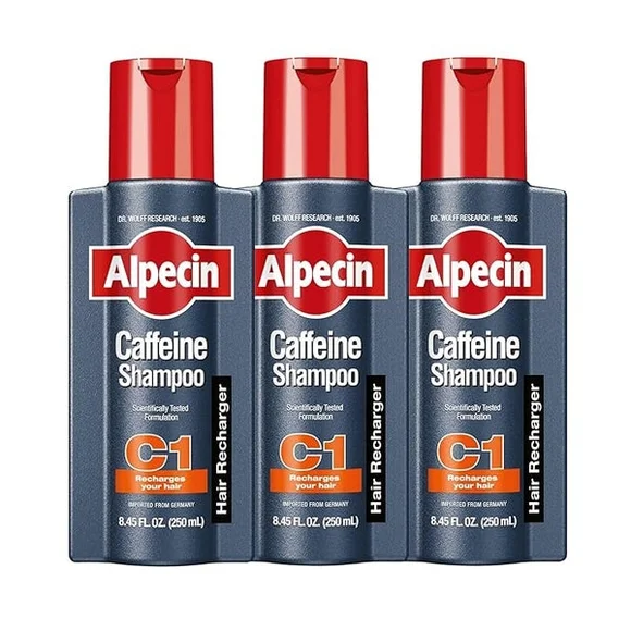 Alpecin C1 Caffeine Shampoo, 8.45 fl oz, Cleanses the Scalp Promote Natural Hair